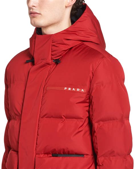 prada jacket mens red|prada puffer jacket men's.